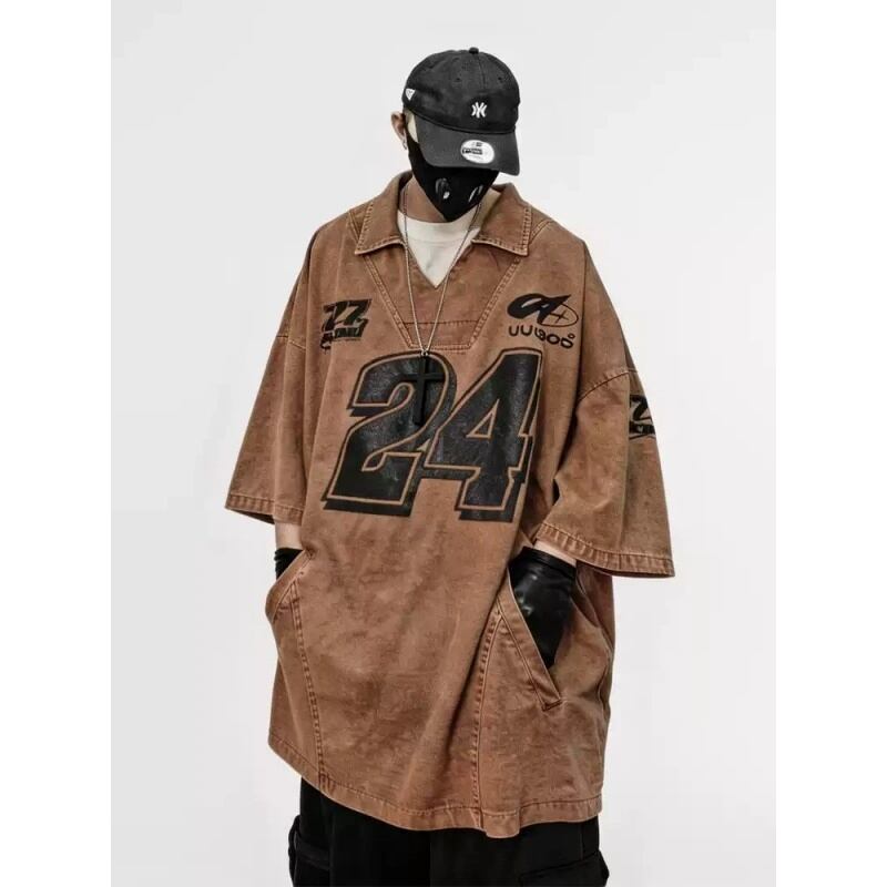 UUCSCCアメリカンルーズフィットジャージー半袖Tシャツ