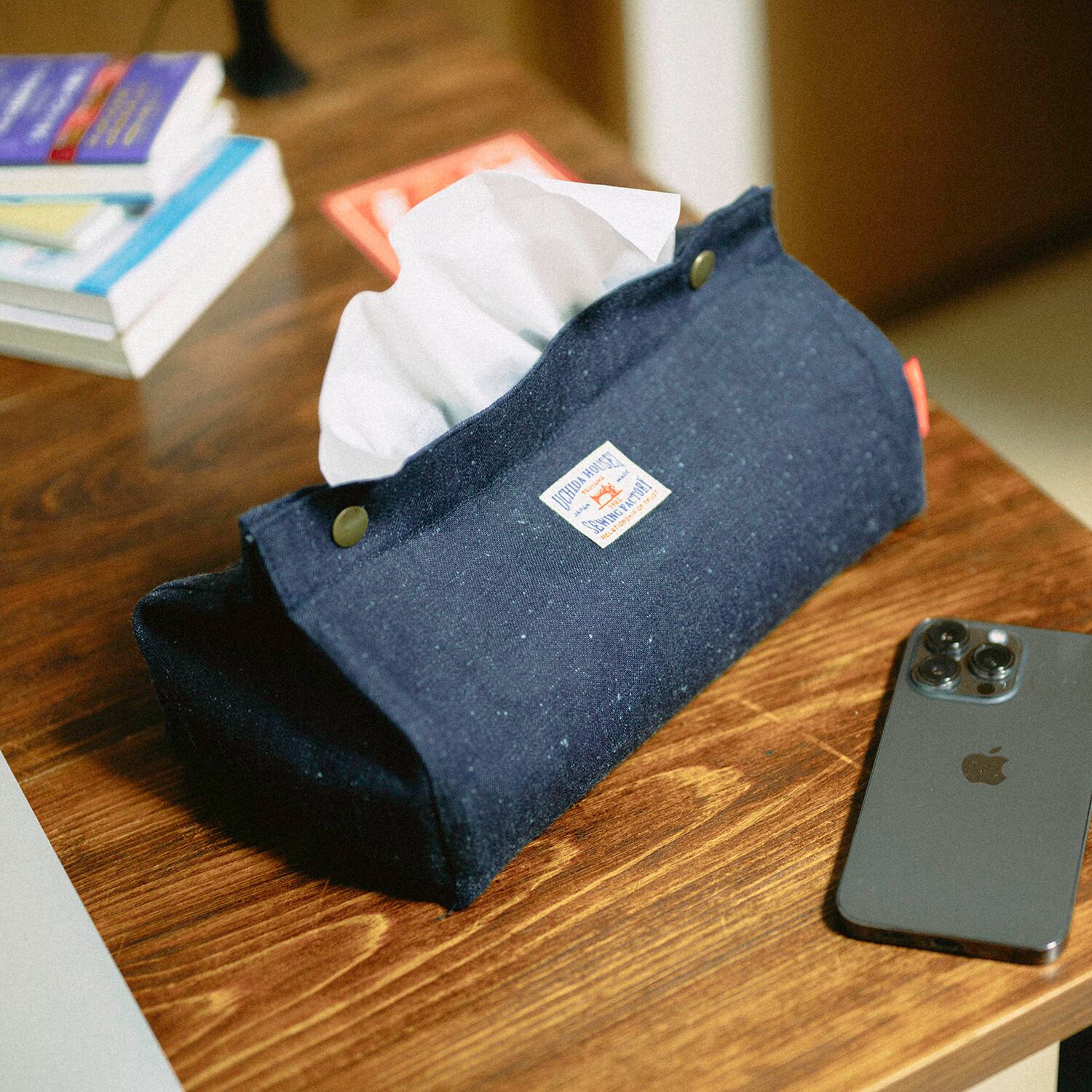 Denim tissue cover【デニム ティッシュカバー】 | UCHIDA HOUSEI
