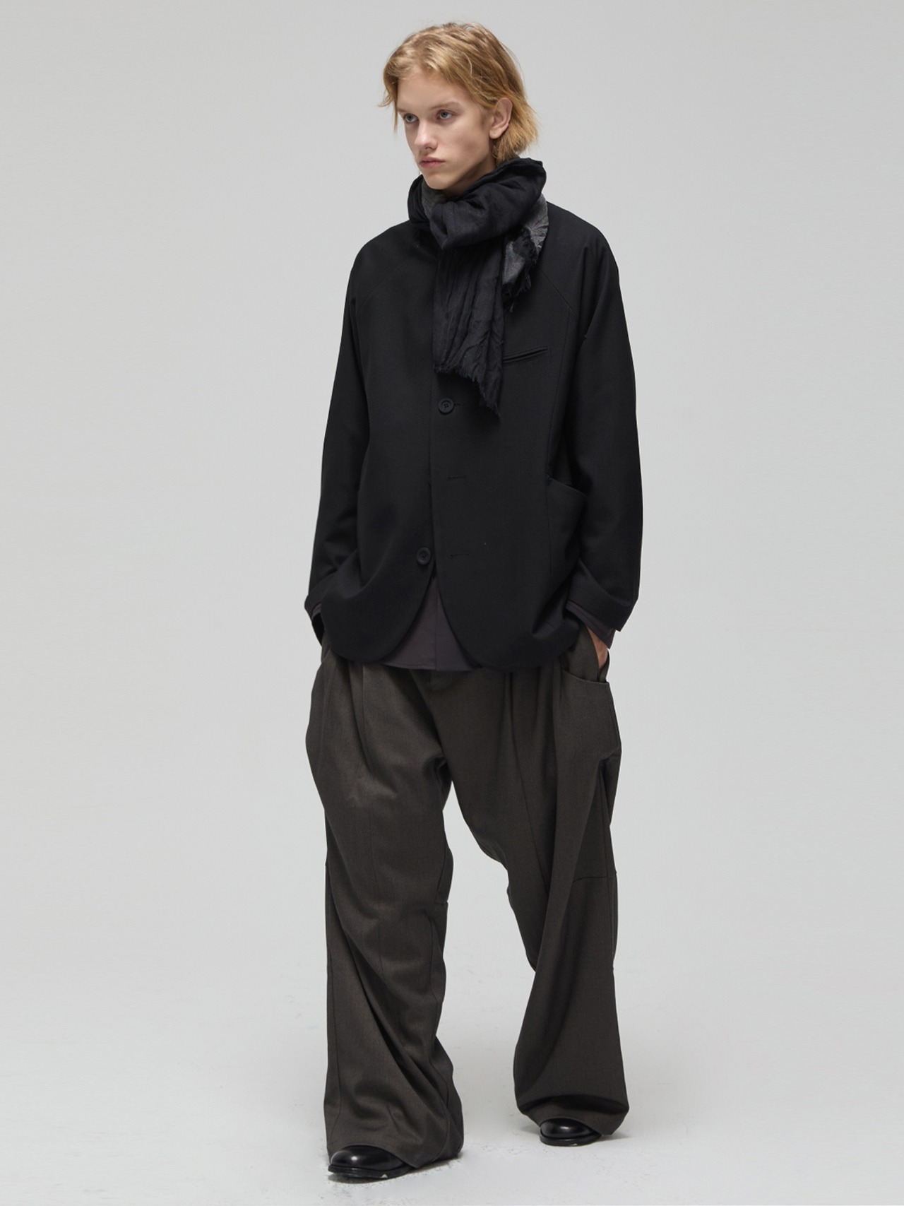 DECESOLO24AW ツイードクラシックテーラードジャケット