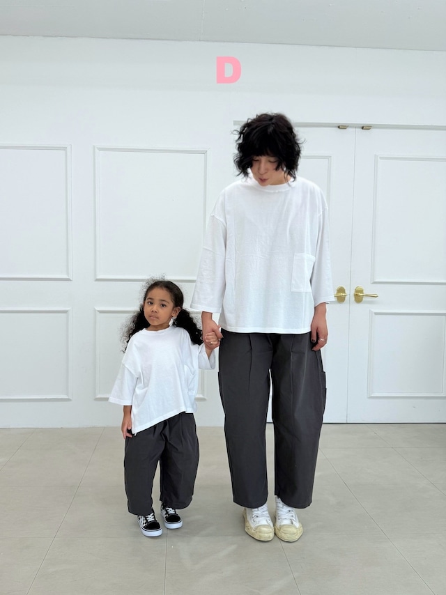 【取寄】dress monster|3/4 sleeve pocket tee (mom)|7分袖ポケットT(ママ)|FREE|mom|26 autumn