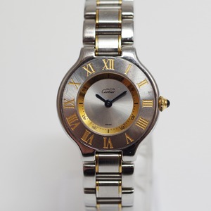 Cartier カルティエ マスト21 ヴァンティアン コンビ クォーツ　腕時計　レディース