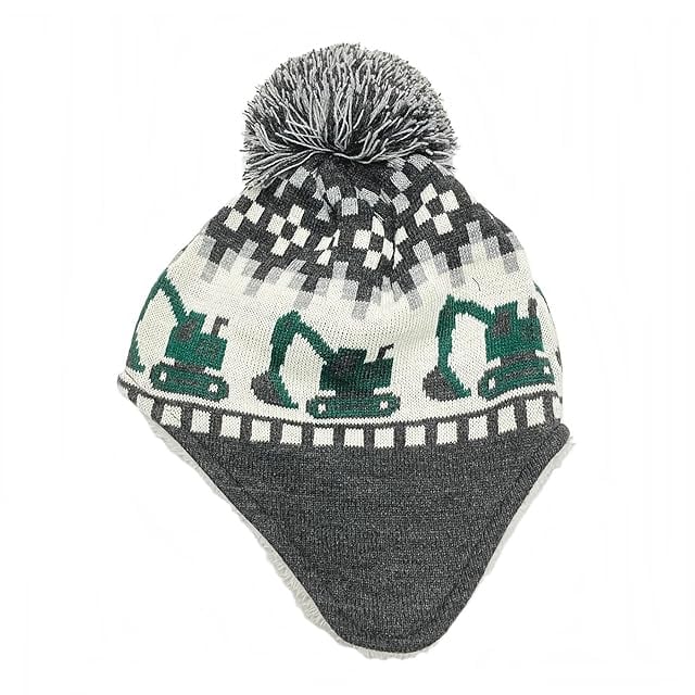 HIGHLAND 2000 / Vintage Pattern Knit Cap with POM（ハイランド