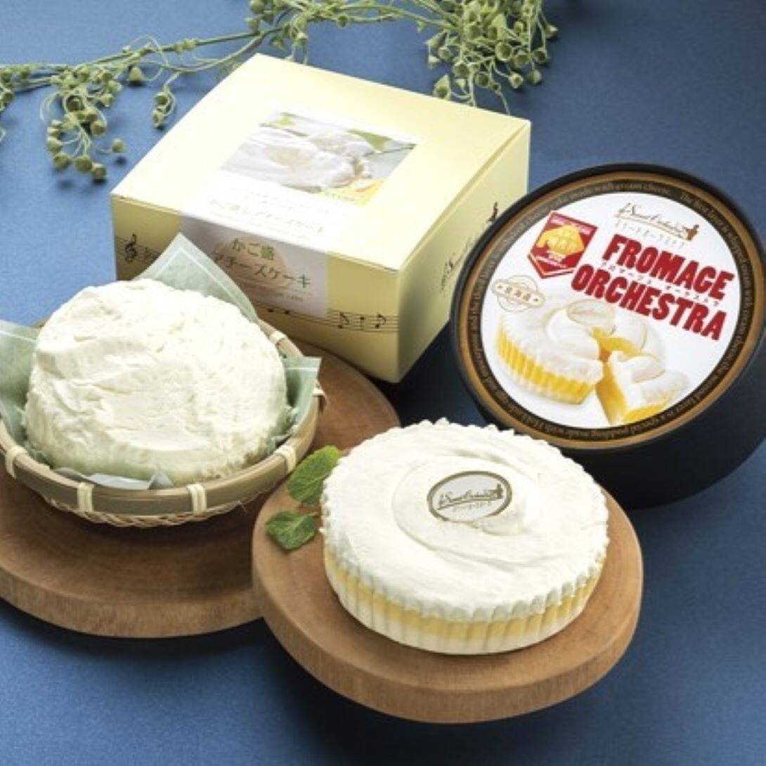 チーズケーキ 2種詰め合わせ フロマージュオーケストラ・かご盛レアチーズAGO/各1個 札幌わらく堂