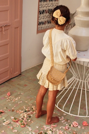 LAST 1 -  SET - PLEATED SKIRT & PANTY - Natural lace - 8y / Bonjour Diary