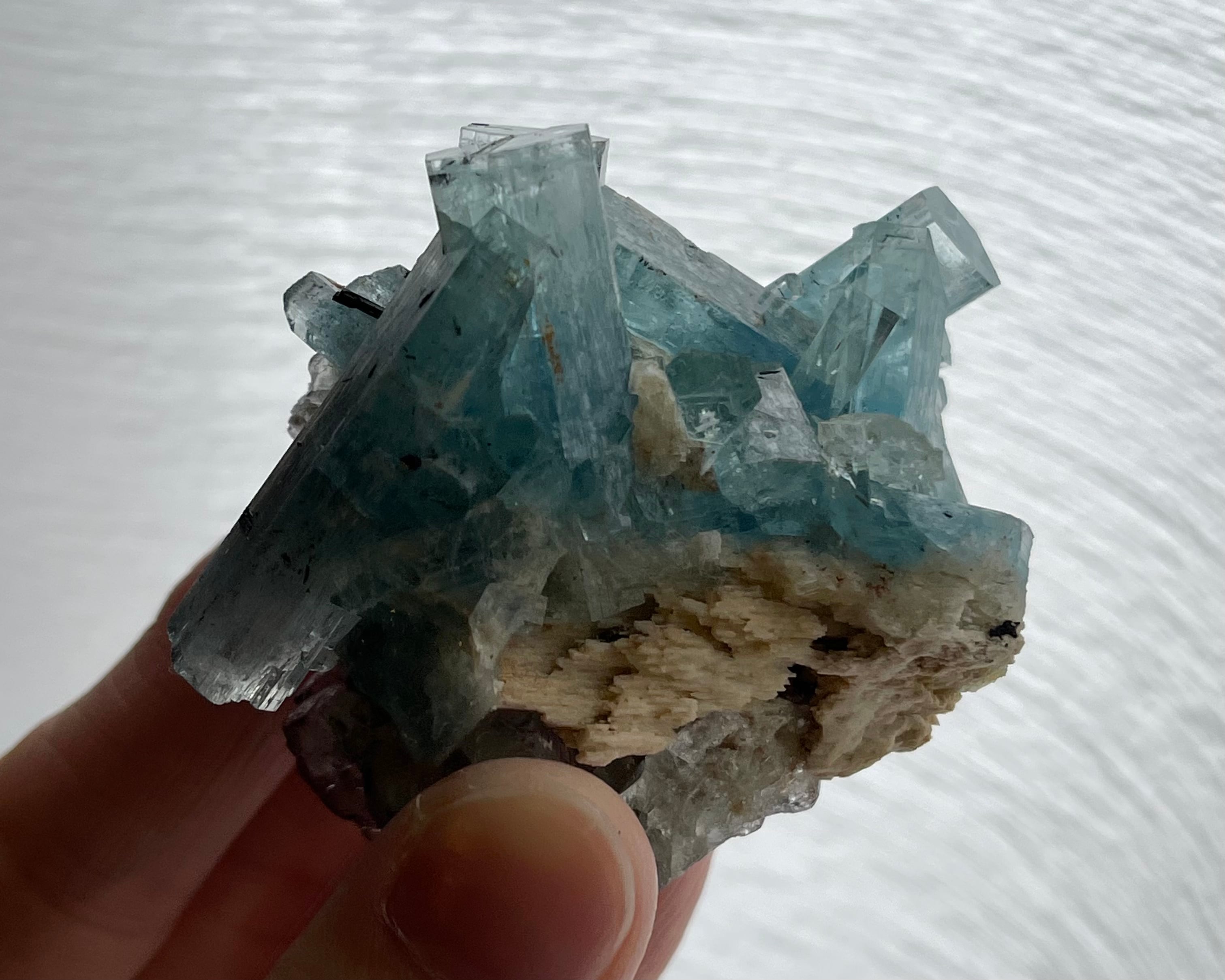 アクアマリン　フローライト　マイカ　627g アクアマリン フローライト マイカ 627g 【公式通販】