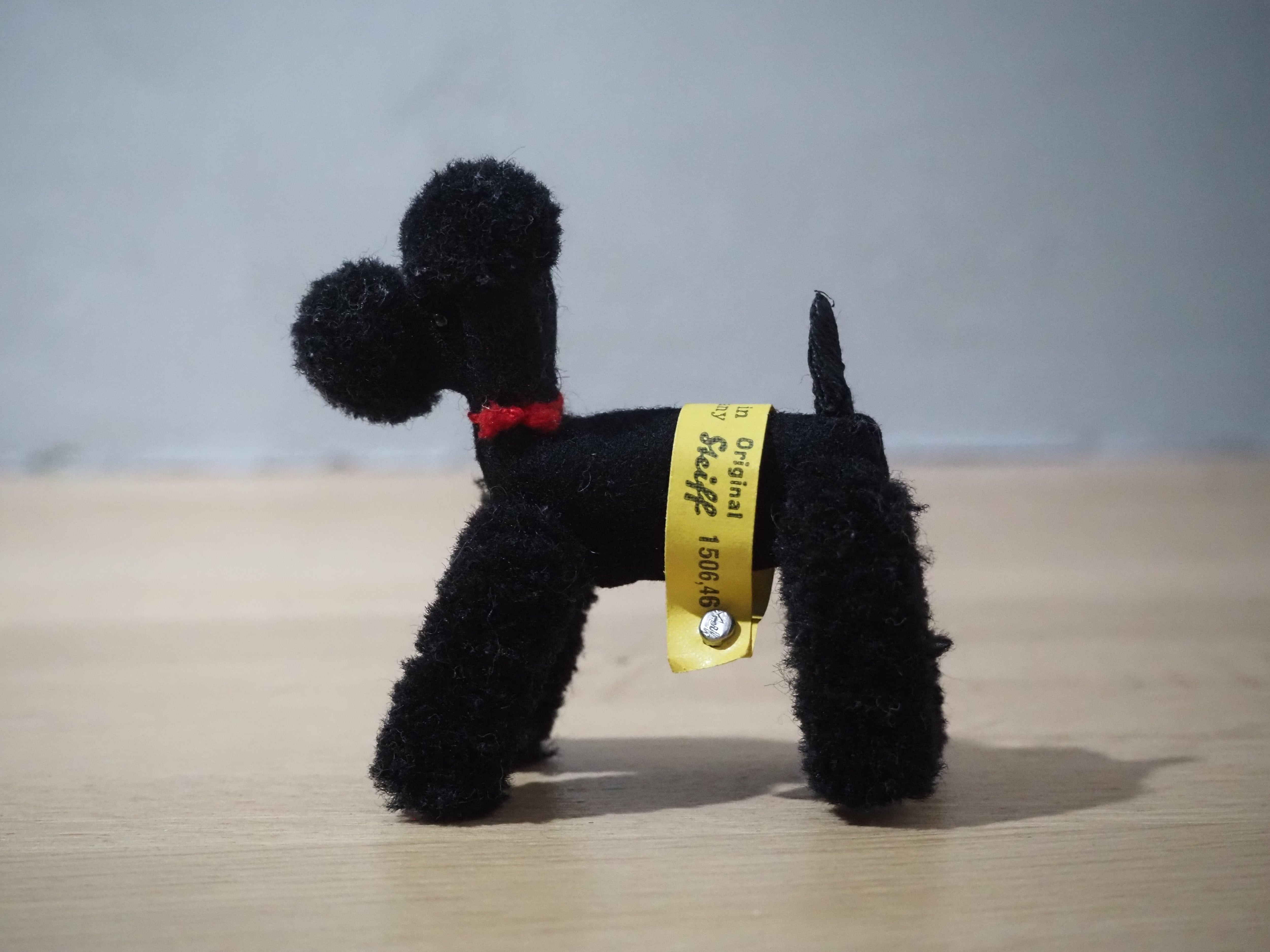 オールド シュタイフ プードル Steiff Woolen Poodle black