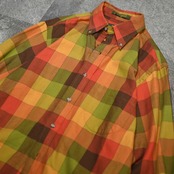 ORVIS block check button down shirt
