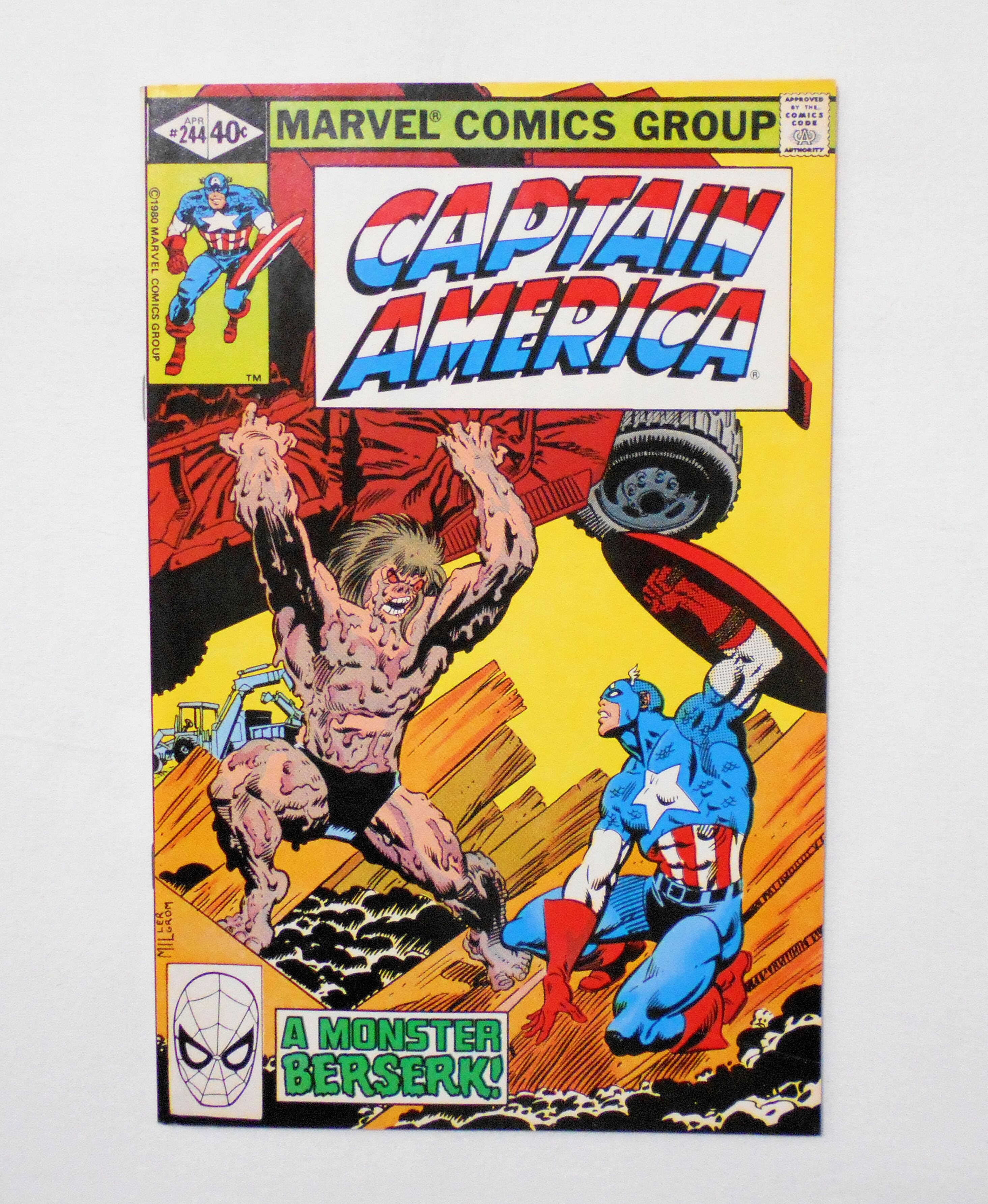 キャプテン・アメリカ CAPTAIN AMERICA】 VOL.1 NO.244 MARVEL ＜1980