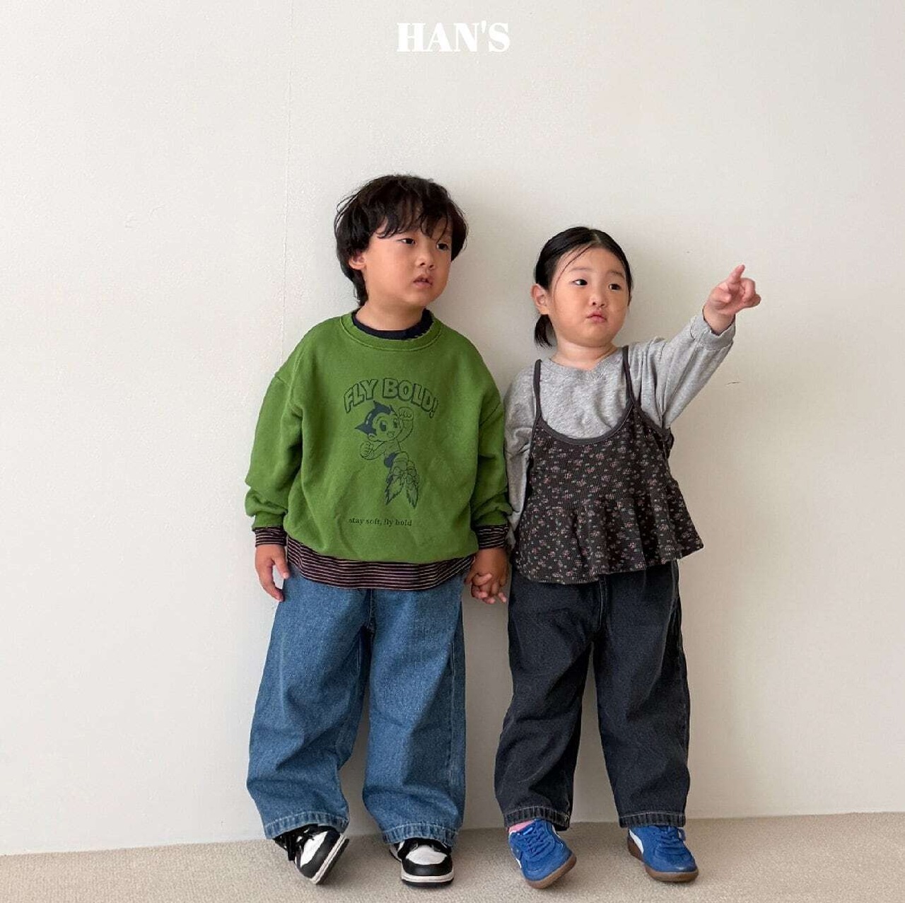 【取寄/韓国直送】Hans ベーシックデニムパンツ｜秋服｜韓国子供服｜26/AT