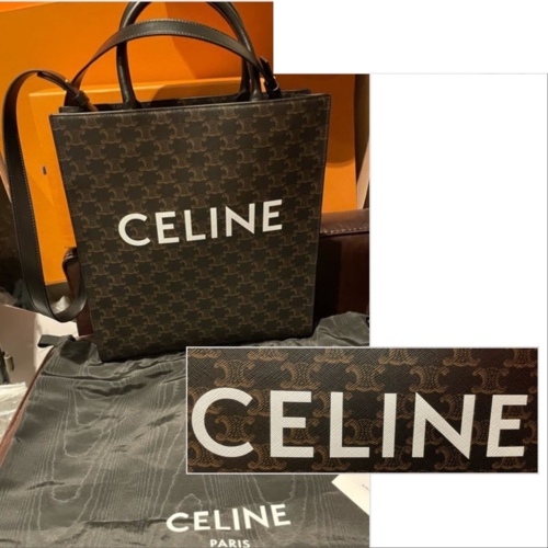 CELINE ミディアム バーティカル カバ　トリオンフキャンバス