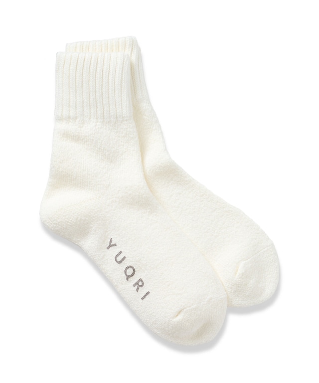 YUQRI - comfy pile double rib white / women