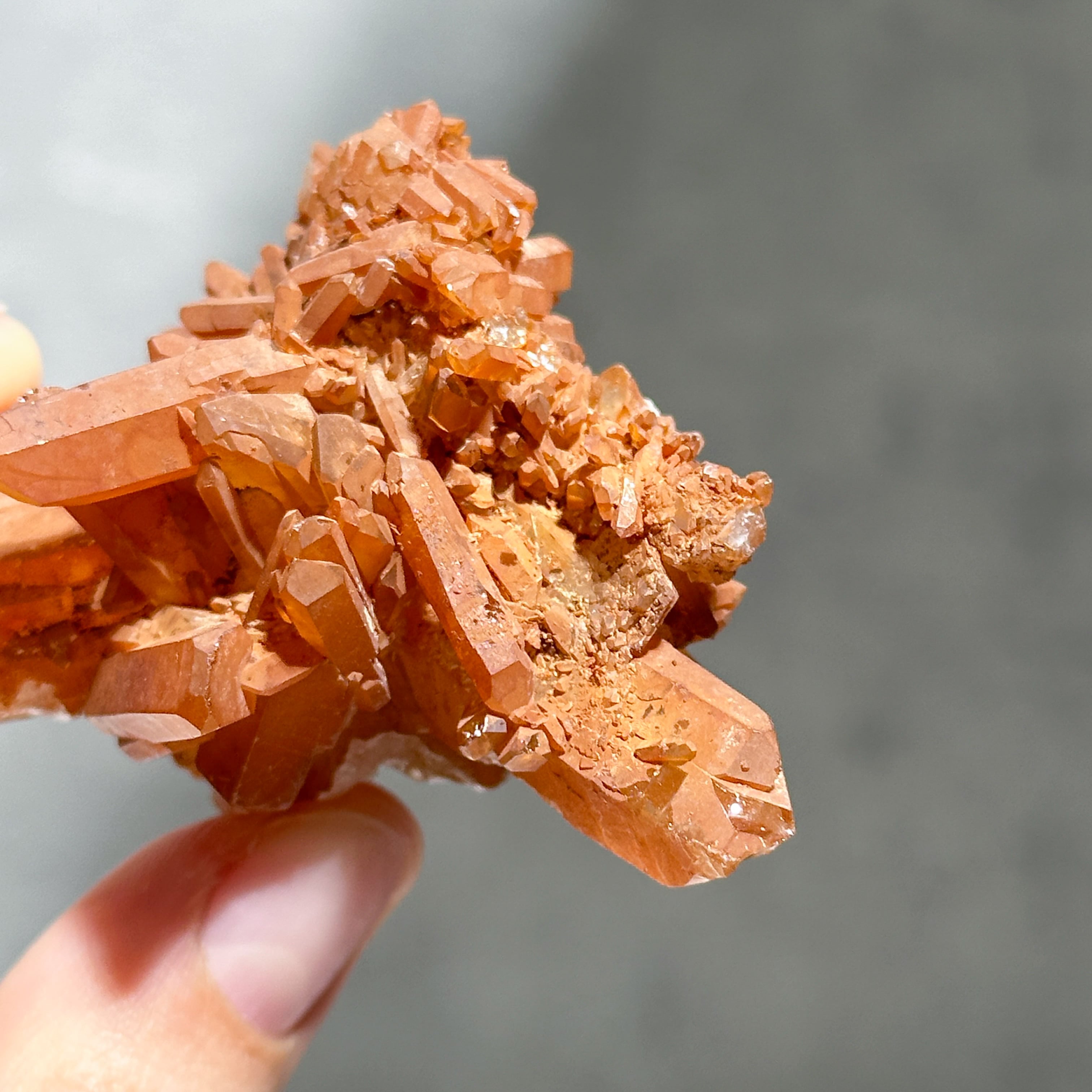 タンジェリンクォーツ クラスター63◇ Tangerine Quartz ◇ 天然石