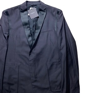2012SS CoSTUME NATIONAL HOMME satin piping riders tailored jacket