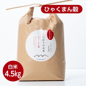 農家直送‼白米4.5㎏ 令和5年度産 ひゃくまん穀