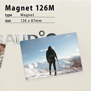 オリジナルマグネット作成・L判写真サイズ126M(126×87mm)/マグネット印刷/アルミプレートで丈夫