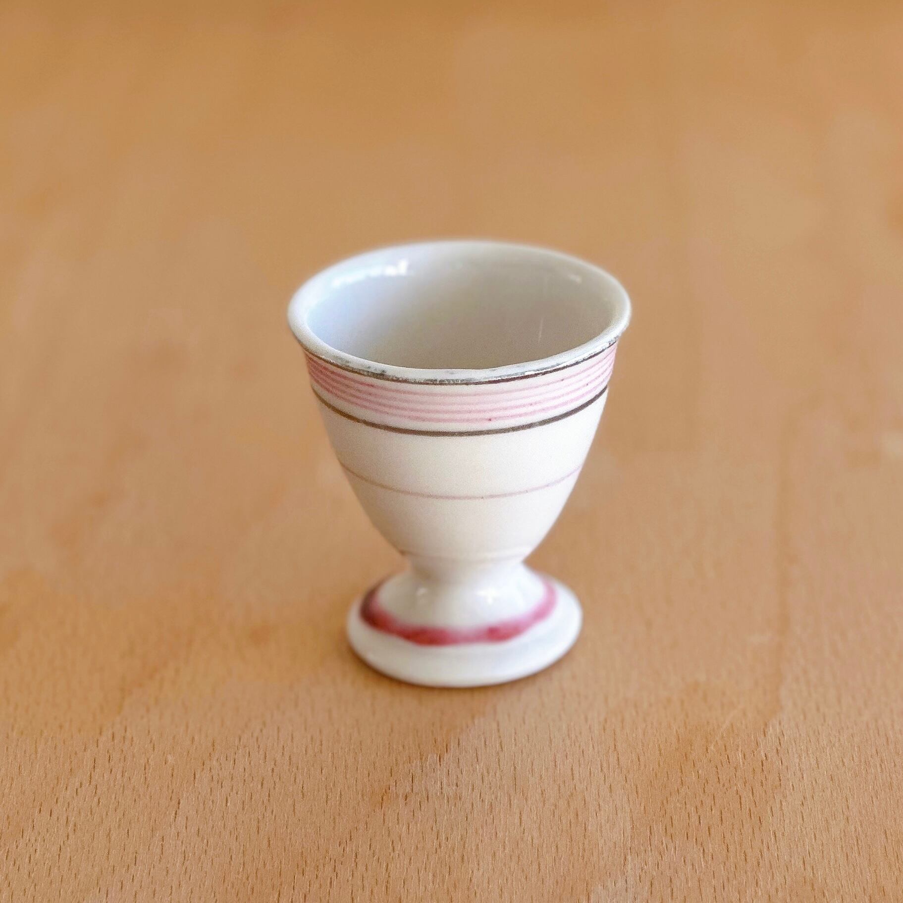 Coquetier コクティエ エッグカップ ピンクストライプ（フランス