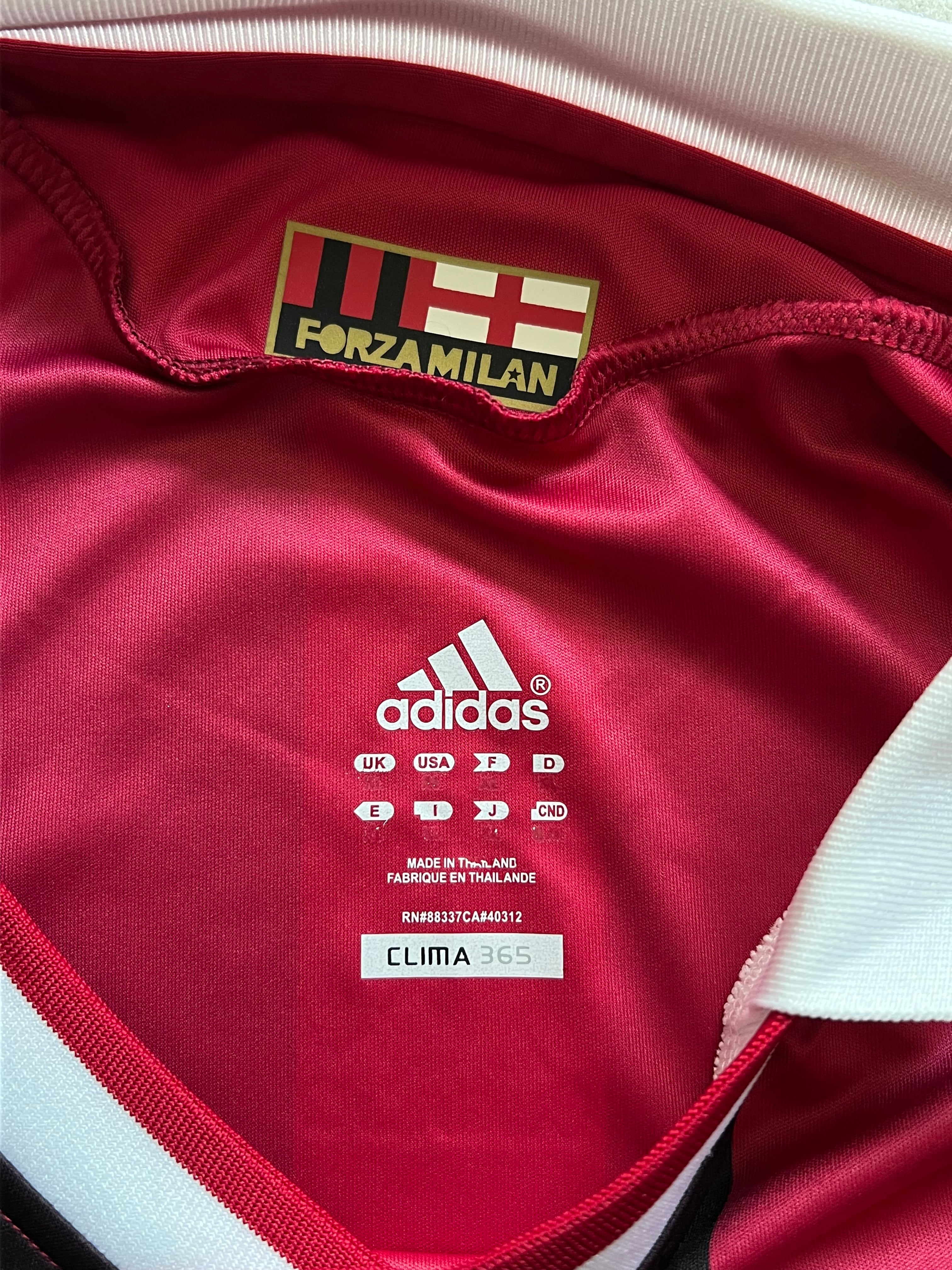 adidas ACミラン ゲームシャツ サッカーユニフォーム bwin 赤黒 | Léon