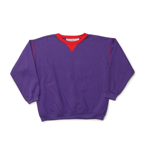 FleeceForward 80s 2ToneMultiSweatTop