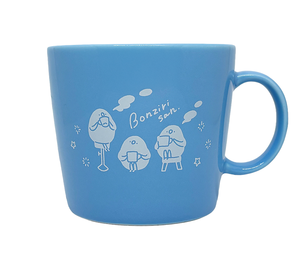 ぼんじりさんマグカップ　青