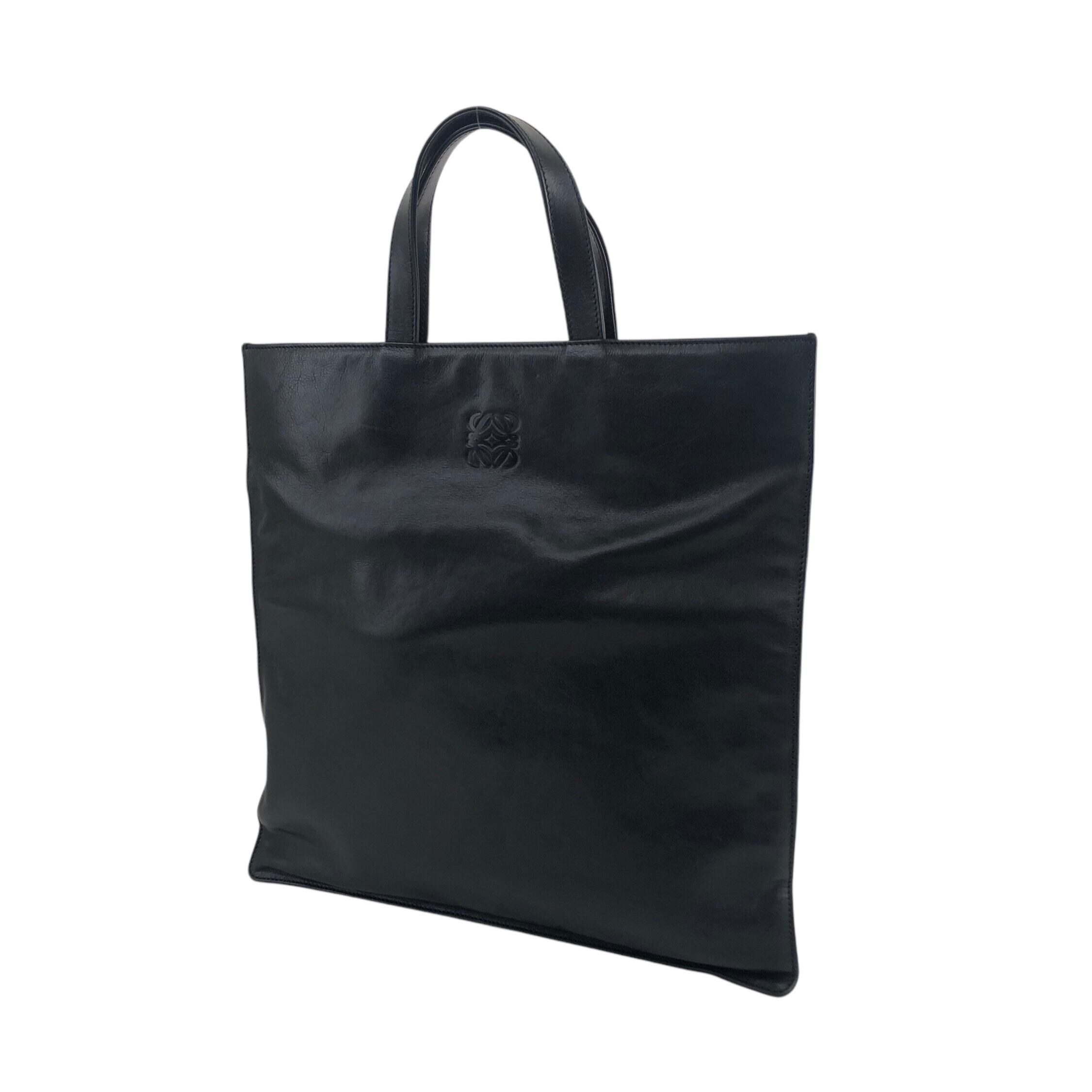 LOEWE ロエベ ハンドバッグ ブラック アナグラム ナッパレザー vintage