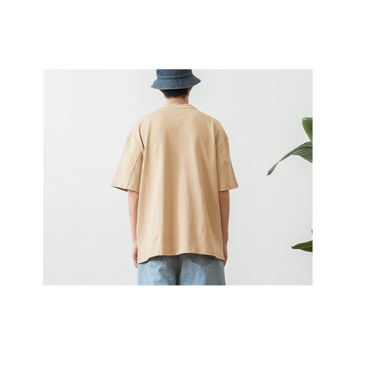 ★HENRY COLOR EMBROIDERY T-SHIRT　18055