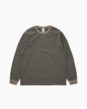 [Khakis] Heather L/S Tee Brown 正規品 韓国ブランド 韓国ファッション 韓国代行 カーキス 日本 店舗 (Khakis)