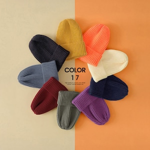 リブニット ニット帽 レディース メンズ 秋冬 韓国 ニットビーニー おしゃれ 大人 かわいい きれいめ シンプル 防寒 防風 暖かい カラフルニット 帽子 大人可愛い 大人女子