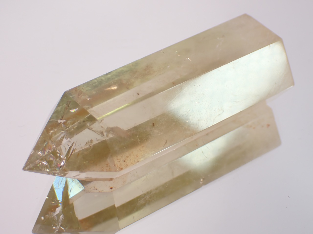 レモンクォーツ　オベリスク/シングルポイント　43g　[D2-5]