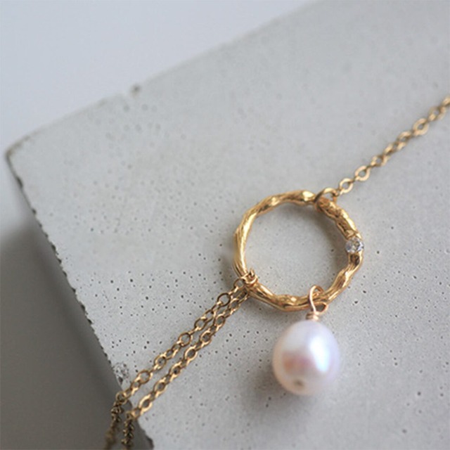 Natural pearl anklet　B-22060127