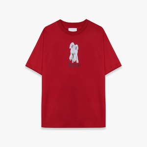 ICE & TECHNO 25SS DOUBLE HEADED DOG TEE (RED)