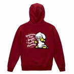 シャロローン「明るい家族計画」プルオーバーパーカー（赤）