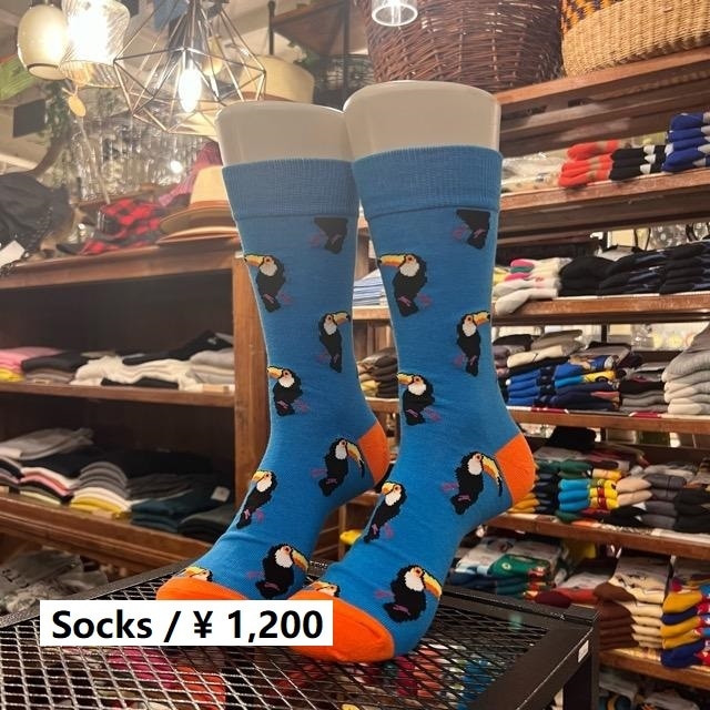 TOPANGA SOCKS Men's　オウムソックス