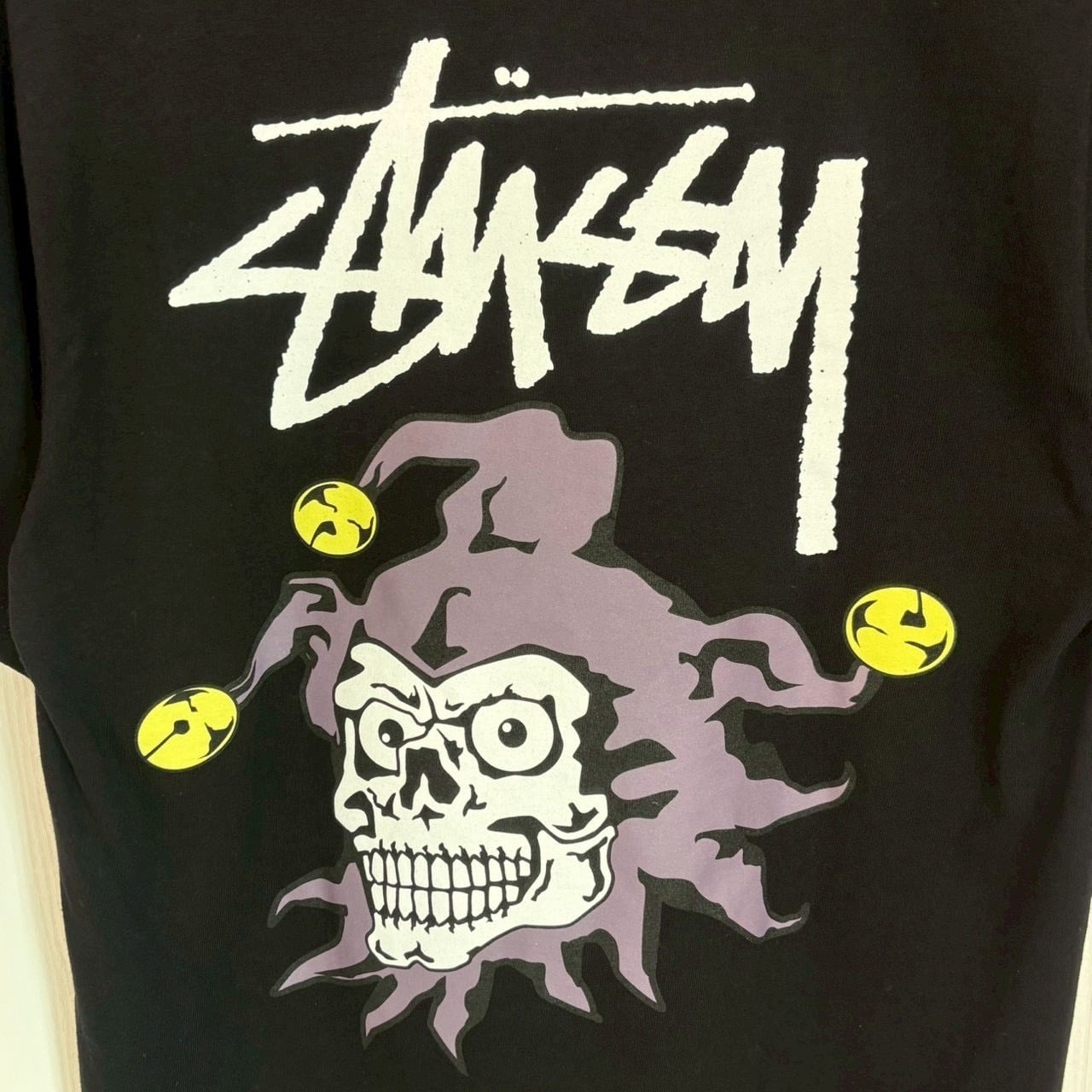 stussy ステューシー Tシャツ S バックロゴ プリント ピエロ | 古着屋