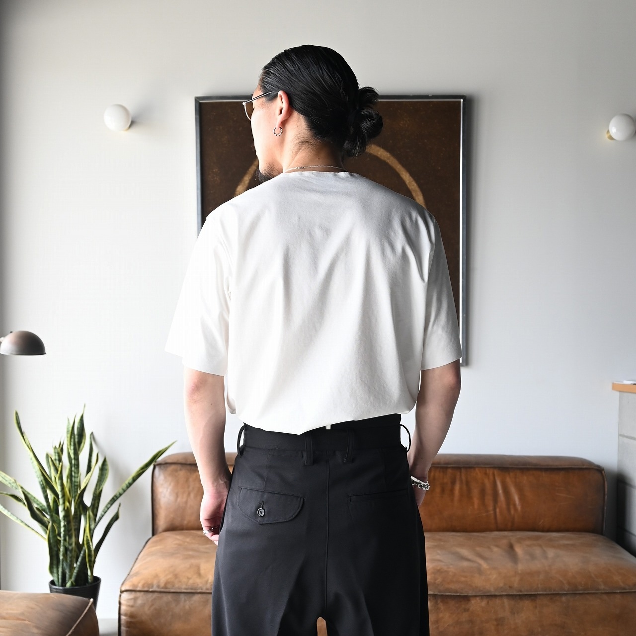 KUON(クオン) Arimatsu Shibori Camp Collar Shirt
