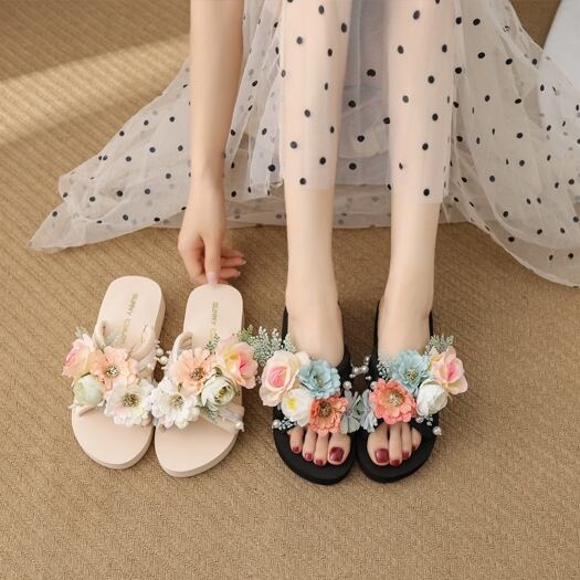 シューズ レディース サンダル 厚底 ビーチサンダル EVA 立体 フラワー 2.5cm 4cm 5.5cm ヒール 滑り止め 華やか お洒落 リゾート 夏 海 プール ベージュ ブラック カラフル 22.0cm 22.5cm 23.0cm 23.5cm 24.0cm 24.5cm 25.0cm 25.5cm バカンス バケーション 夏休み 旅行 お出かけ 通勤 通学 学生 かわいい 大人可愛い きれいめ 綺麗 花束 ブーケ風 ヒール ウェッジソール ウエッジソール パール 華やか 送料無料 キュート