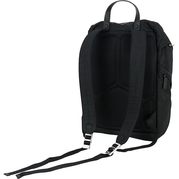Unused PRADA プラダ バックパック Re-Nylon サフィアーノレザー
