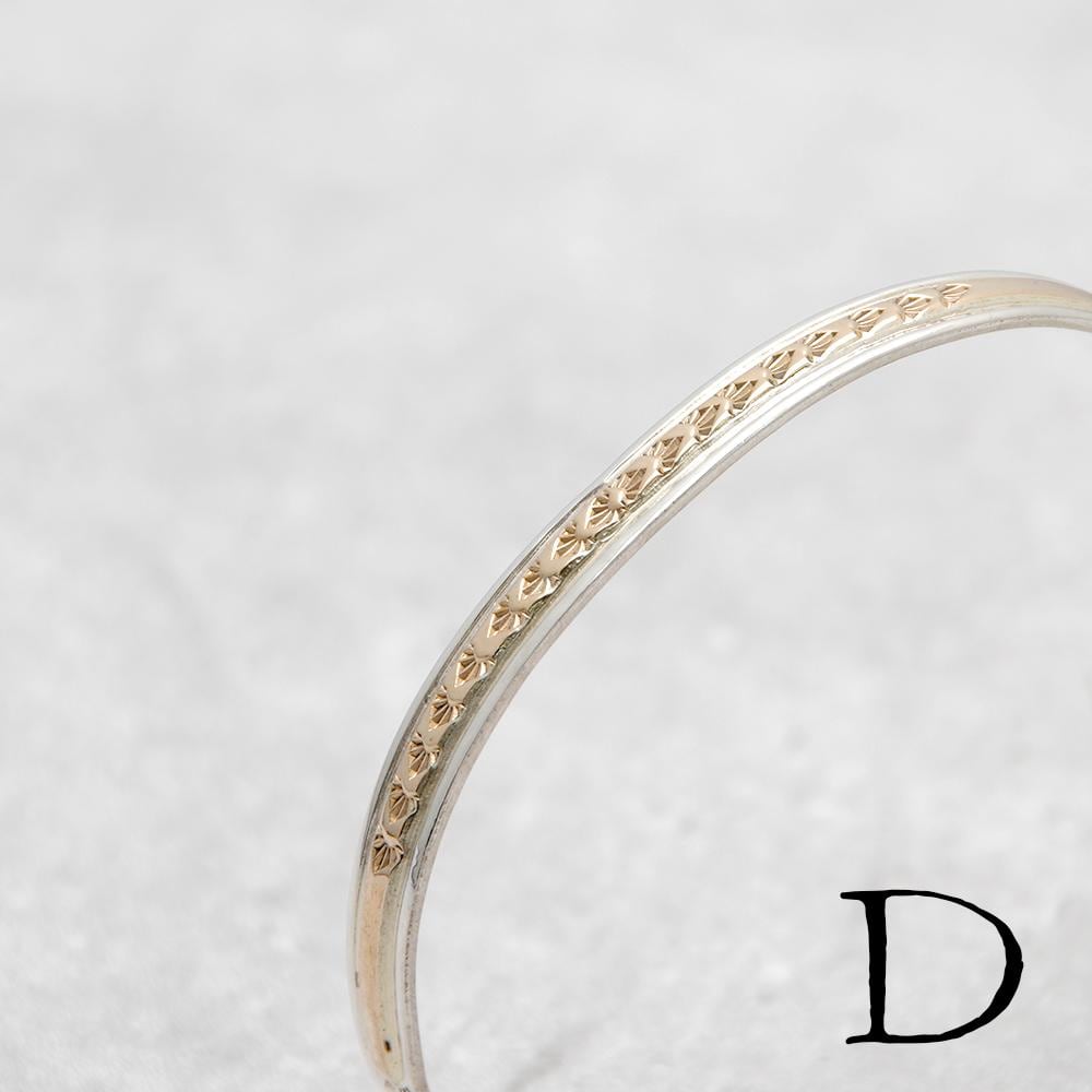 ナバホ インディアンジュエリバングル INDIAN JEWELRY インディアンジュエリー】Navajo Silver×14KGF