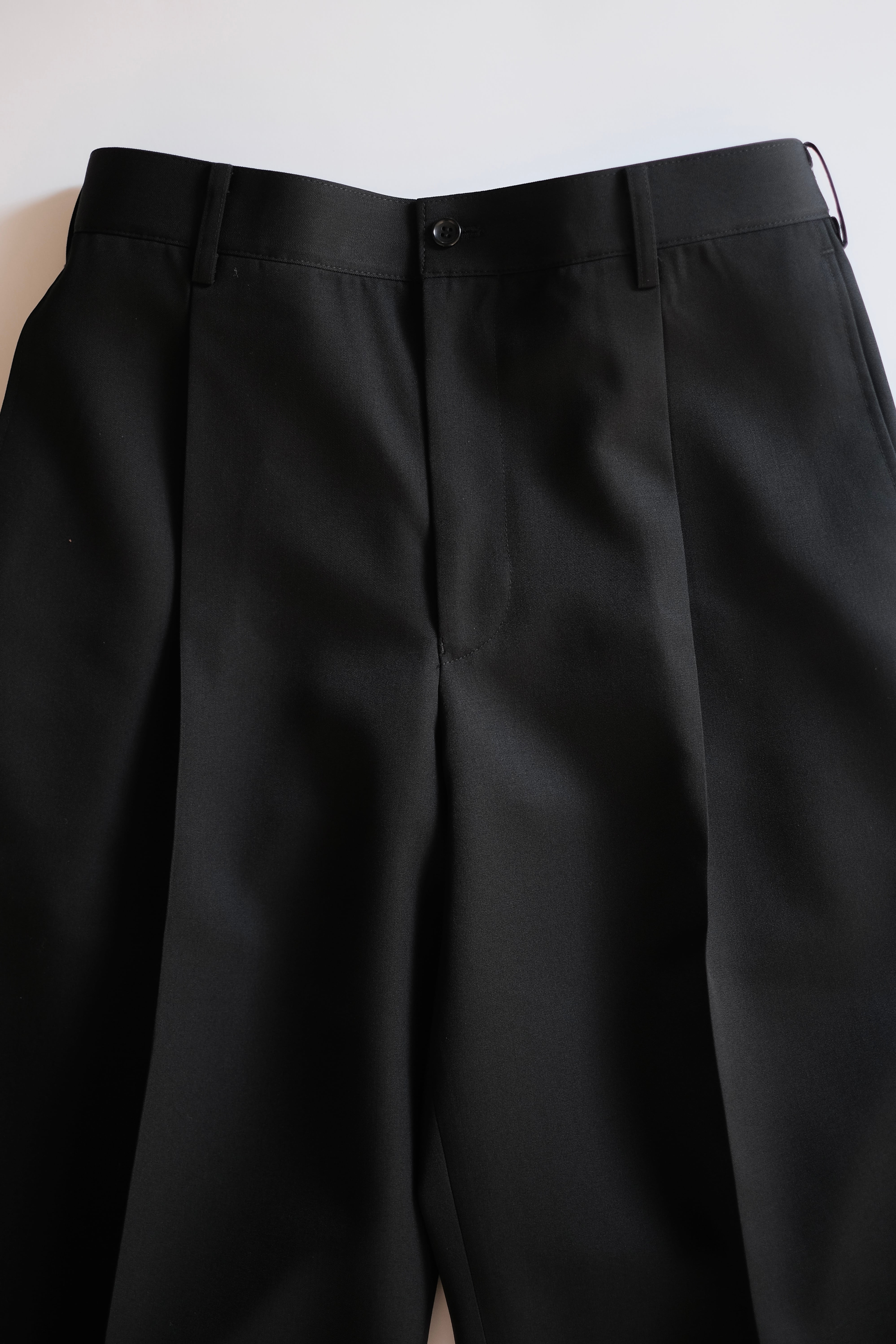 Graphpaper / Scale Off Wool Wide Slacks | LIVING