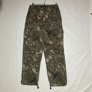 韓国軍 デジタルカモパンツ 迷彩パンツ カーゴパンツ オリーブ 陸軍 ブラック バイカー 米軍 80cm ミリタリー ポリレーヨン
