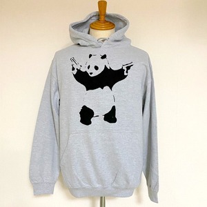 BANKSY HOODIE - PANDA　Sport Gray