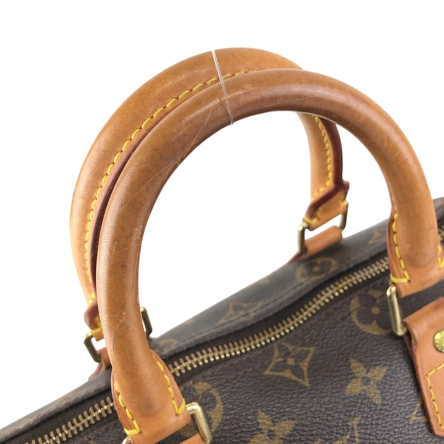 LOUIS VUITTON ルイヴィトン モノグラム ハンドバッグ ブラウン PVC レザー スピーディ25 ミニボストン vintage ヴィンテージ オールド szn2aw