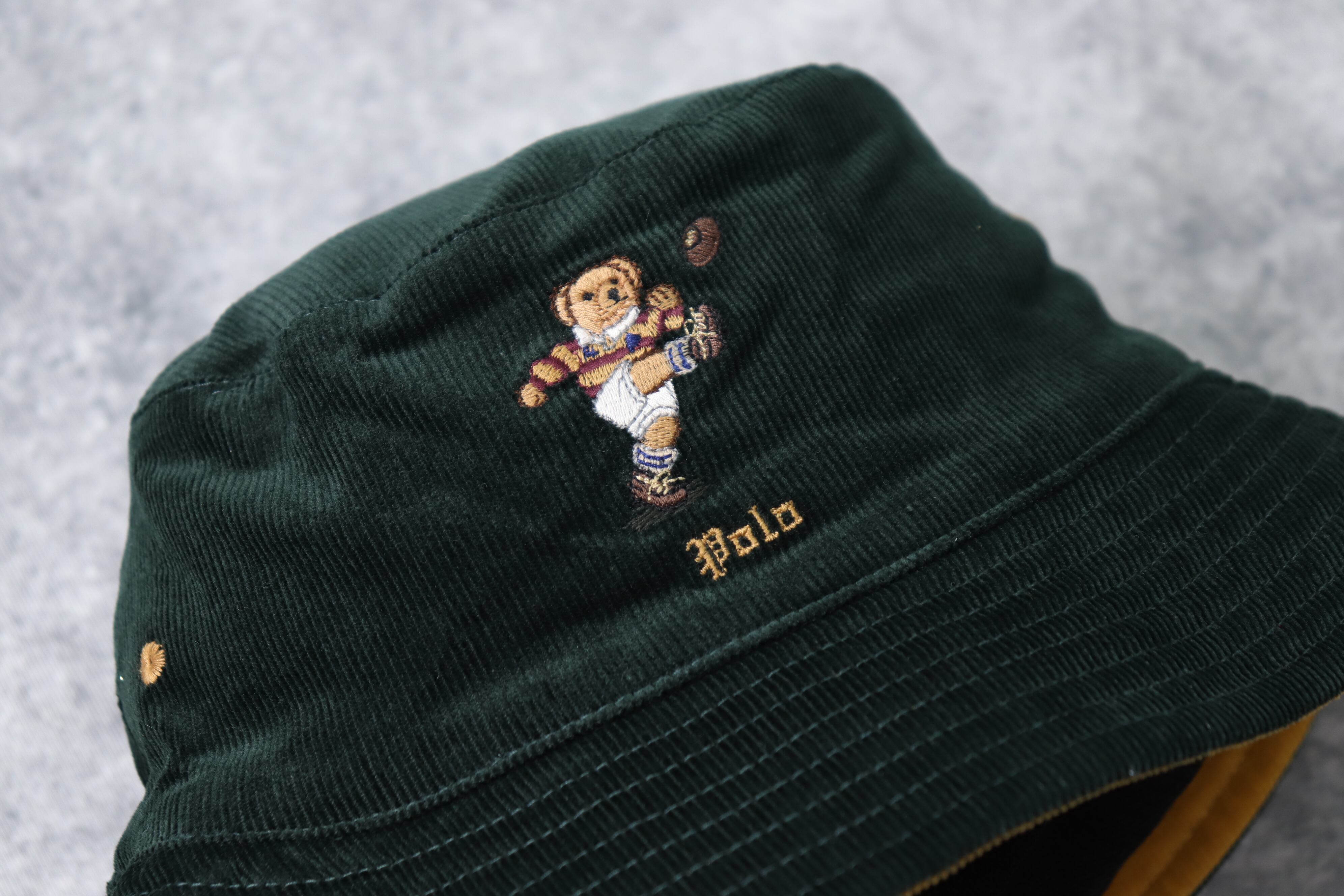 【POLO RALPH LAUREN】 Polo Bear Corduroy Bucket Hat