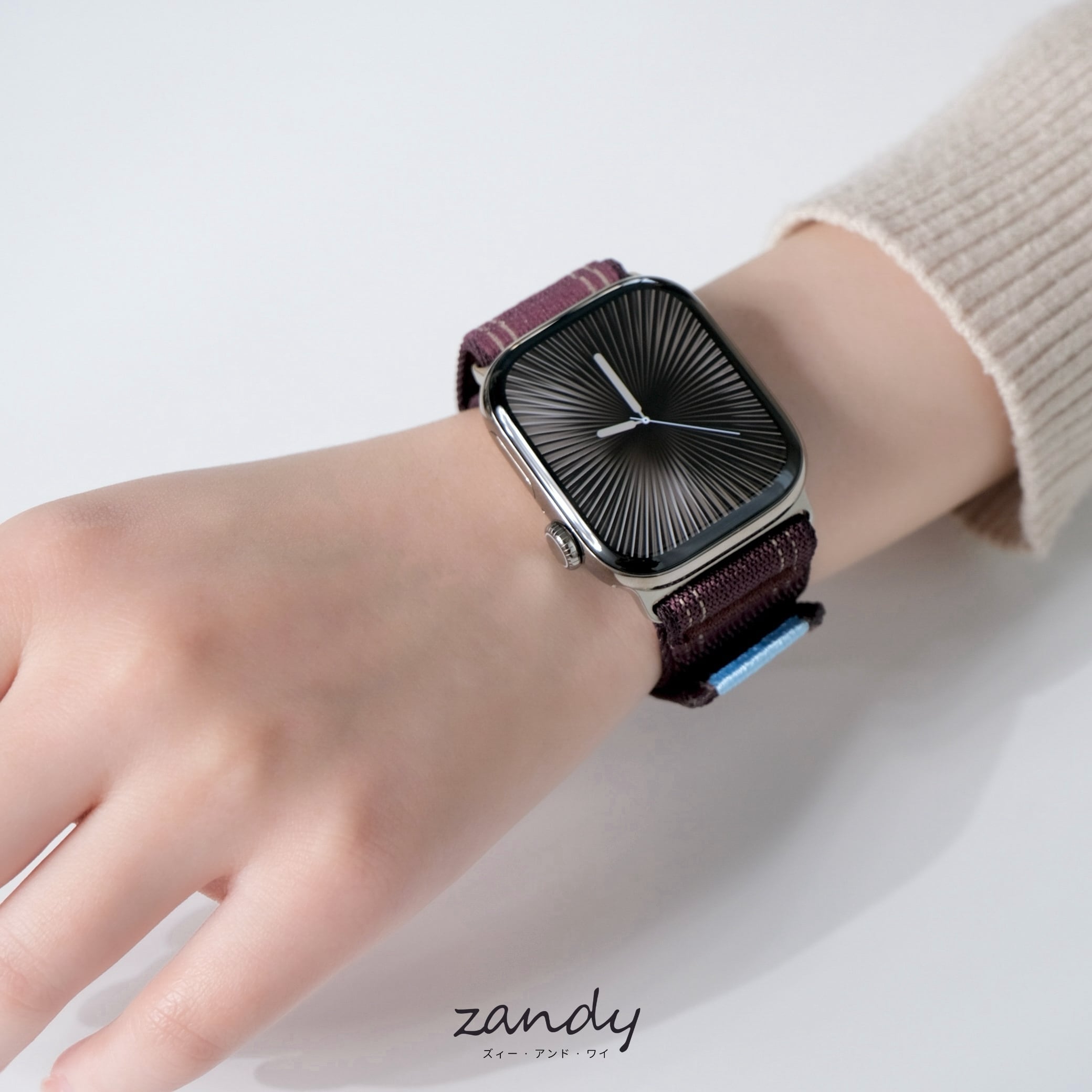 ステッチナイロンループ】B050 アップルウォッチバンド ナイロンベルト