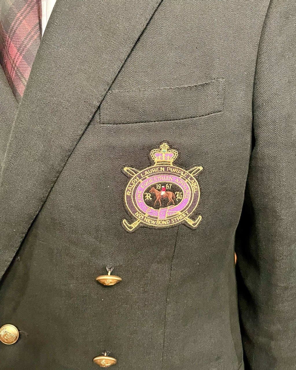 イタリア製 Purple Label by Ralph Lauren 6釦 リネン ダブルジャケット 38R ユーズド | Room Style  Store powered by BASE