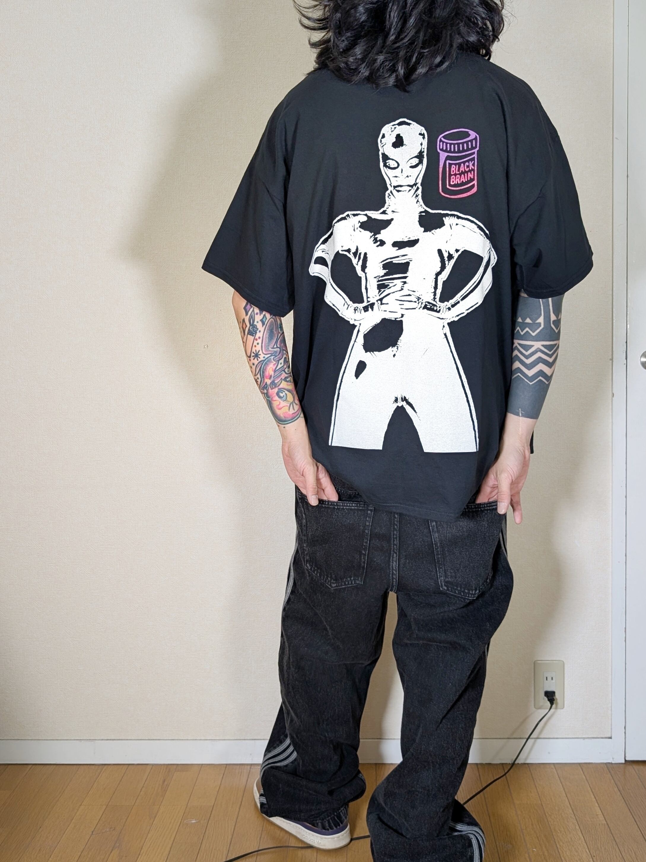 Latex SS Tee | BLACK BRAIN