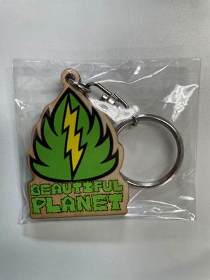 Beautiful planet  / key chain / 木ーホルダー / ヒノキ