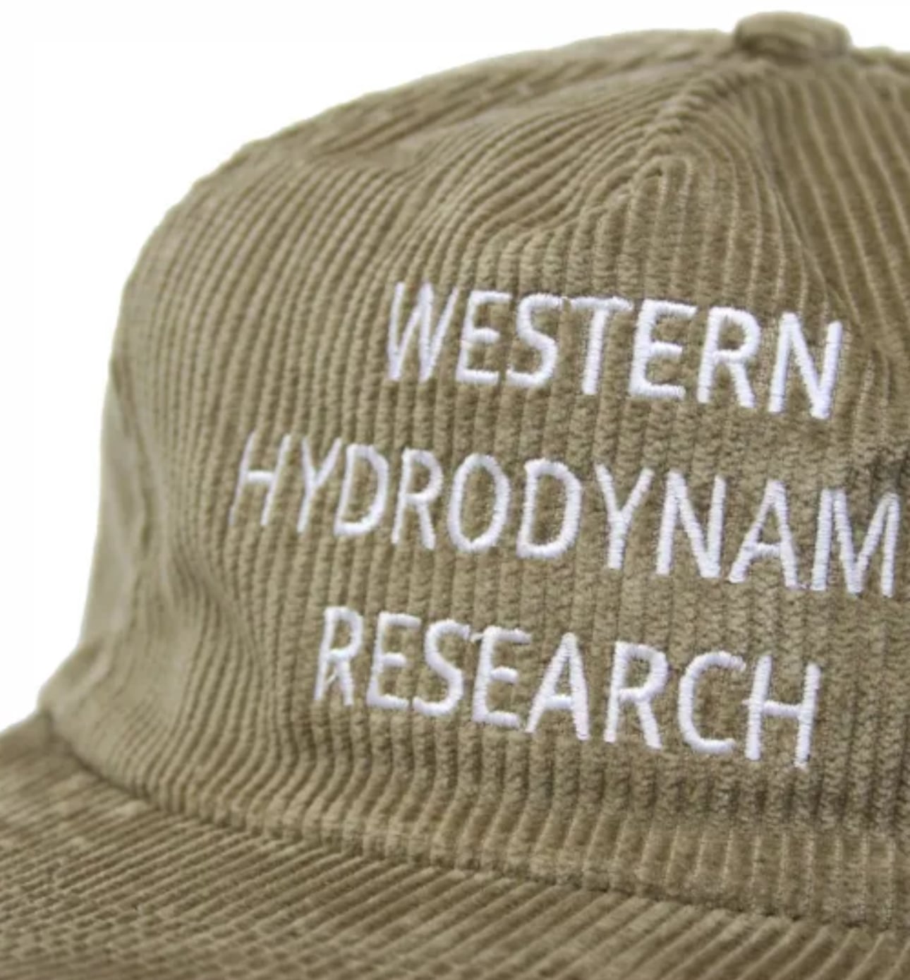 WHR Western Hydrodynamic Research コーデュロイドローコード刺繍キャップ ¥11,000+tax(¥12,100)