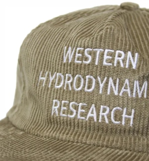 WHR Western Hydrodynamic Research コーデュロイドローコード刺繍キャップ ¥11,000+tax(¥12,100)