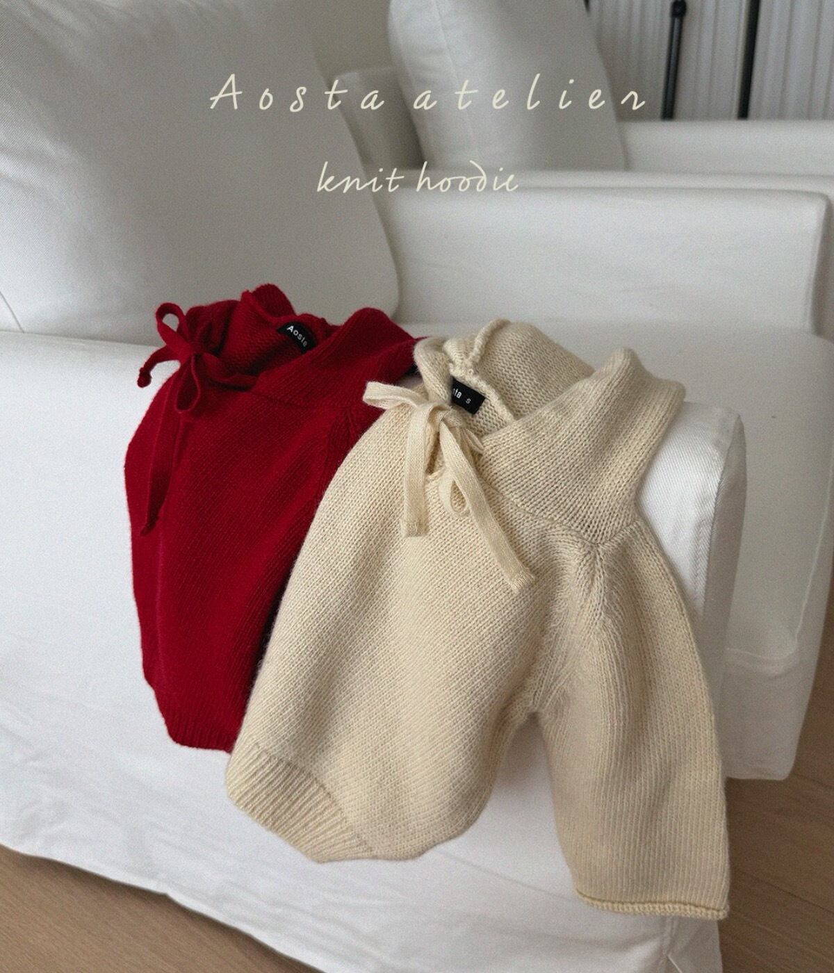 送料無料【予約】/ ニットクッキーフード / aosta