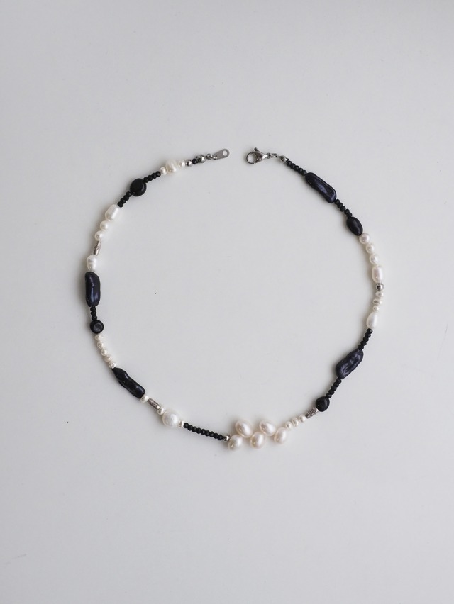onyx and stone necklace